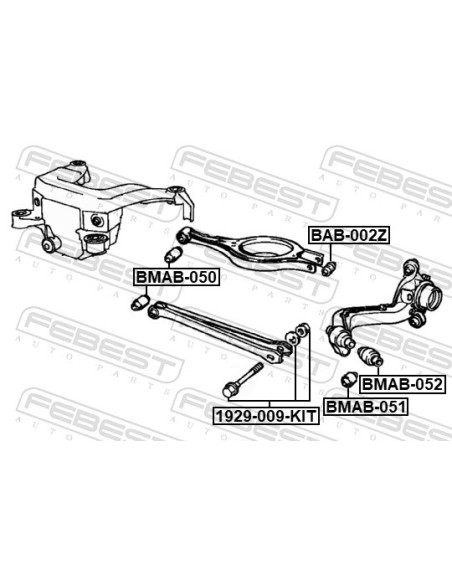 BMW E46 E36 savērsuma regulēšanas skruve 33321136293